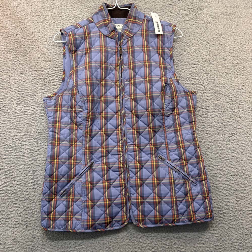 Orris Quilted Jacket Womens Vest Size Small Striped